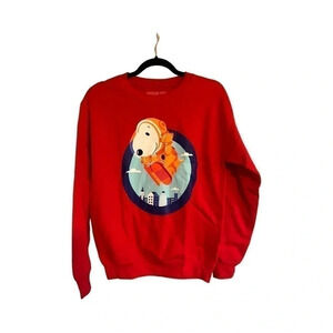 Peanuts Adult Unisex Floating Snoopy Macy's Thanksgiving Day Parade Crewneck‎